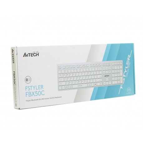 Беспроводная клавиатура A4Tech FBX50C White