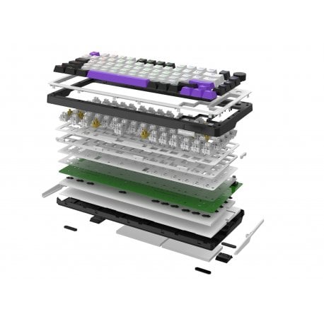 Клавіатура ігрова Hator Hellyberry HK75 White/Violet