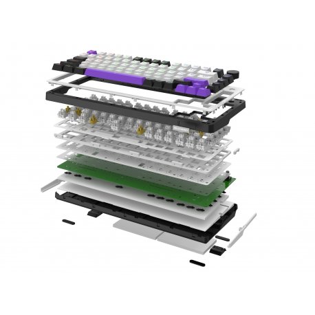 Клавиатура игровая Hator Hellyberry HK75 White/Violet