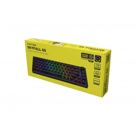 Клавіатура ігрова Hator Skyfall 65 Black/Black (HTK1160UA)