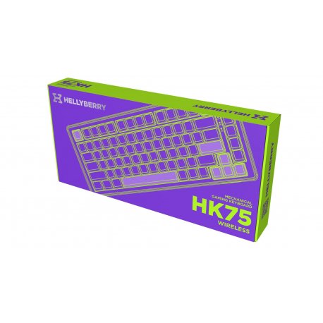 Клавіатура ігрова Hator Hellyberry HK75 Wireless White/Violet