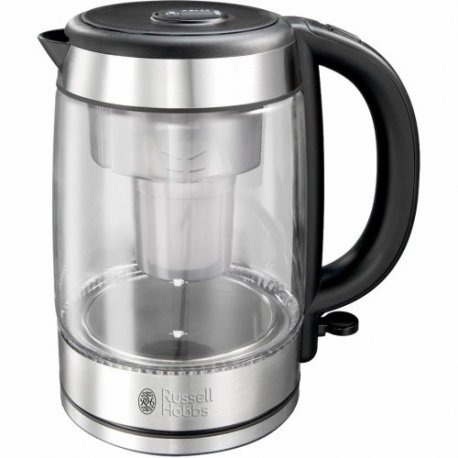 Електрочайник Russell Hobbs Glass Silver/Black (21600-57)