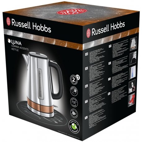 Электрочайник Russell Hobbs Luna Silver/Bronz (24280-70)