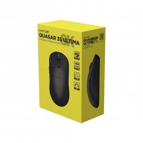 Бездротова миша ігрова Hator Quasar 3S Ultima 8K Wireless Black (HTM660)