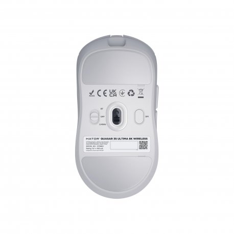Бездротова миша ігрова Hator Quasar 3S Ultima 8K Wireless White (HTM661)