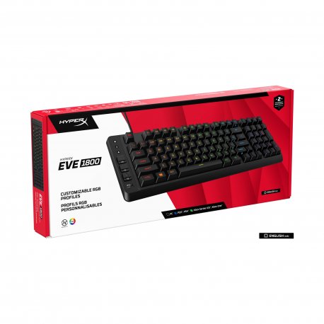Клавіатура ігрова HyperX Eve 1800 USB Black (B7JE0AA)