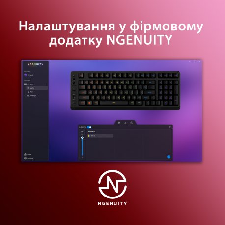 Клавиатура игровая HyperX Eve 1800 USB Black (B7JE0AA)