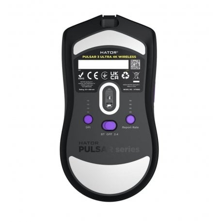 Бездротова миша ігрова Hator Pulsar 3 Ultra 4K Wireless Black (HTM680)