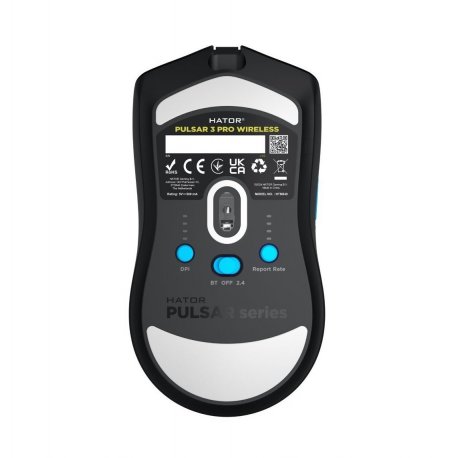 Бездротова миша ігрова Hator Pulsar 3 Pro Wireless Black (HTM640)