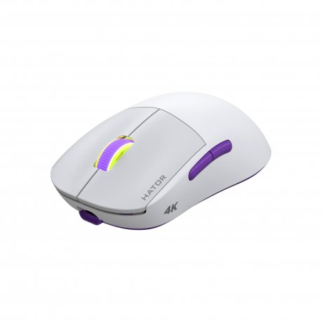 Бездротова миша ігрова Hator Quasar 2 Ultra 4K Wireless White/Lilac (HTM571WL)