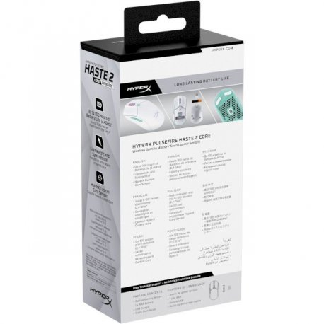 Бездротова миша ігрова HyperX Pulsefire Haste 2 Core Wireless White (8R2E7AA)