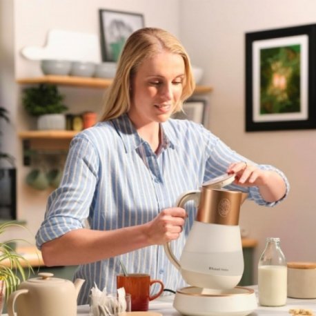 Електрочайник Russell Hobbs Calm White/Bronze (27450-70)