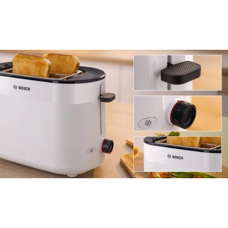 Тостер Bosch TAT2M121 950Вт White