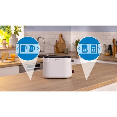 Тостер Bosch TAT2M121 950Вт White