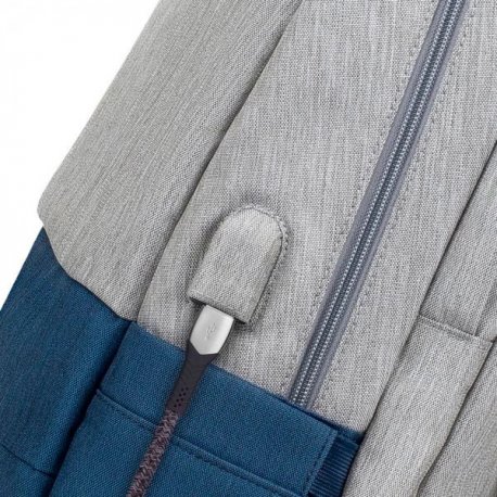 Рюкзак Rivacase 17.3" Prater Grey/ Dark Blue (7567)