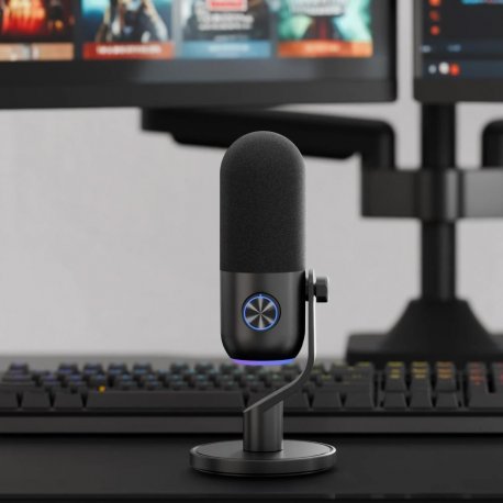Мікрофон Streamplify MIC MINI-48-RGB-ST Black (SPMC-MM1C327.11)