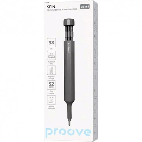 Набір викруток Proove Spin 39in1 Grey (MTSS39000003)