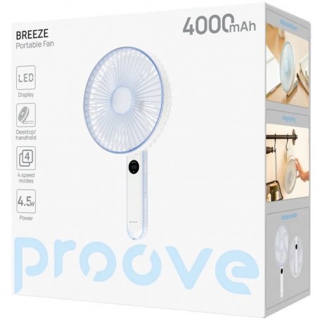Портативний вентилятор Proove Breeze White (PFBE04002002)
