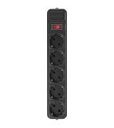 Сетевой фильтр Maxxter 5 розеток 1.8m кабель Black (SPM5-G-6B)