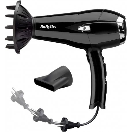 Фен Babyliss CordKeeper 2000Вт Black (D374DE)