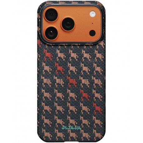 Чехол Pitaka Edge Ultra-Slim Happiness Rides для iPhone 17 Pro Ebony (HR1707P)