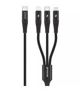 Кабель Proove Hydra 3 in1 (Type-C+Micro USB+Lightning) (1m) Black (CCHY15012101)