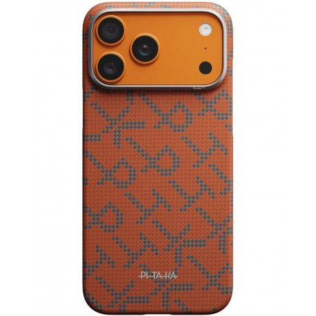 Чохол Pitaka Edge Ultra-Slim для iPhone 17 Pro Max Monogram Blue/Orange (KI1703PTKP)