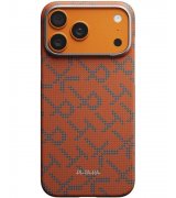 Чехол Pitaka Edge Ultra-Slim для iPhone 17 Pro Max Monogram Blue/Orange (KI1703PTKP)