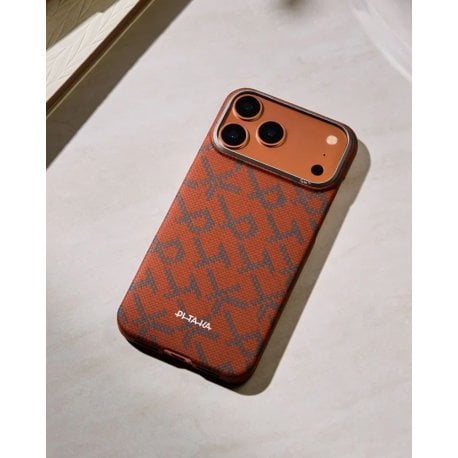 Чехол Pitaka Edge Ultra-Slim для iPhone 17 Pro Max Monogram Blue/Orange (KI1703PTKP)