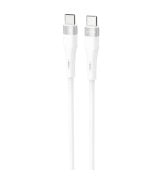 Кабель Proove Light Silicone Plus Type-C to Type-C 60W (1m) White (CCLS60002202)