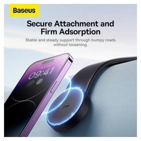 Автомобільний тримач Baseus C02 Magnetic Car Mount Black (SUCC000201)