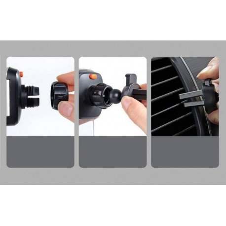 Автомобильный держатель Baseus Easy Control Clamp Air Outlet Version Black (SUYK000101)