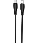 Кабель Proove Simple Silicone Type-C to Type-C 60W (2m) Black (CCSI60002221)