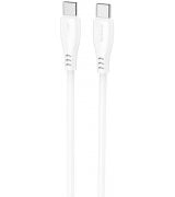 Кабель Proove Simple Silicone Type-C to Type-C 60W (2m) White (CCSI60002222)