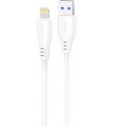 Кабель Proove Simple Silicone USB to Lightning 2.4A (1m) White (CCSS12001102)