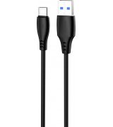 Кабель Proove Simple Silicone USB to Type-C 3A (1m) Black (CCSS15001201)