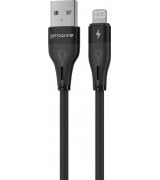 Кабель Proove Soft Silicone USB to Lightning 2.4A (2m) Black (CCSO20001121)