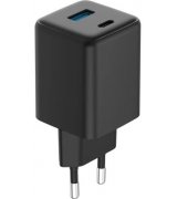 Сетевое зарядное устройство Proove Pocket GaN Plus 25W (Type-C+USB) Black (WCPG25111201)