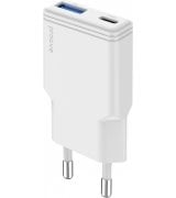 Сетевое зарядное устройство Proove Slender 30W (Type-C+USB) White (WCSL30110002)