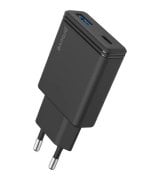Сетевое зарядное устройство Proove Slender 45W (Type-C+USB) Black (WCSL45110001)
