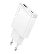 Сетевое зарядное устройство Proove Slender 45W (Type-C+USB) White (WCSL45110002)