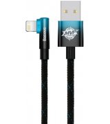 Кабель Baseus MVP 2 Elbow-shaped Fast Charging Data Cable Type-C to Lightning 20W (1m) Black/Blue (CAVP000221)