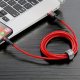 Кабель Baseus Cafule Lightning 2.4A 0.5m Red (CALKLF-A09)