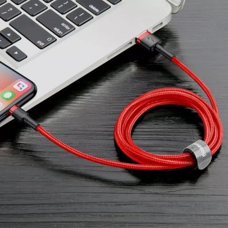 Кабель Baseus Cafule Lightning 2.4A 0.5m Red (CALKLF-A09)