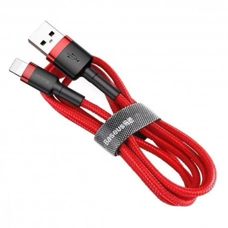 Кабель Baseus Cafule Lightning 2.4A 0.5m Red (CALKLF-A09)