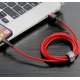 Кабель Baseus Cafule Lightning Cable 2A 3m Red (CALKLF-R09) Кабель Baseus Cafule Lightning Cable 2A 3m Red (CALKLF-R09)