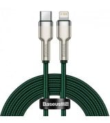 Кабель Baseus Cafule Metal Type-C to Lightning PD 20W 2m Green (CATLJK-B06)