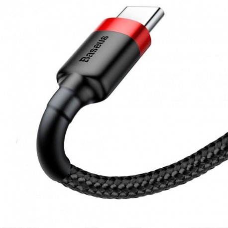 Кабель Baseus Cafule Type-C Cable 2A 3m Red/Black (CATKLF-U91)