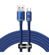 Кабель Baseus Crystal Shine Series Fast Charging Type-C 100W 2m Blue (CAJY000503)