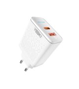 Сетевое зарядное устройство YOKI Led Series YK-33PD+QC 33W White
